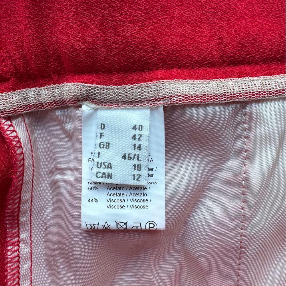 Otto’s’ Ame Vibrant Red Women's zipper and elastic waist back Shorts size 12 - Picture 11 of 14